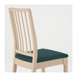 Фото2.Крісло, береза, сидіння Gunnared темно-зелений EKEDALEN IKEA 892.652.90